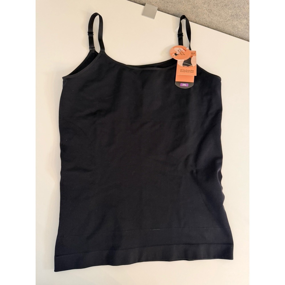 Shapermint Essentials 62001 All day everyday scoop neck cami size 2XL in black
